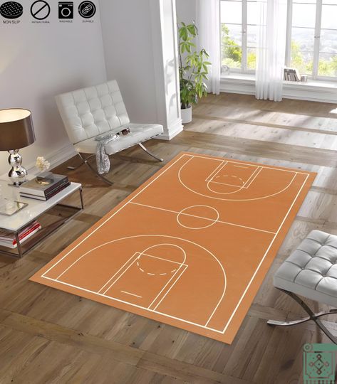 Discover Basketball Court Rug | Basketball Rug | Sports Rug | NBA Rug | Minimalist Rug | Popular Rug | Hypebeast Rug | Custom Rug | Area Rug