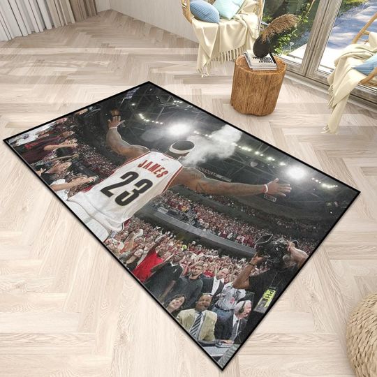 Discover Lebron James Powder Toss Room Rug