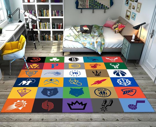 Discover Basketball Rug,Nba Team Rug,Boys Room Rug,Sport Rug,Kids Room Rug,Custom Rug,Hypebeast Rug,Area Rug,Personalized Rug,Unique Rug,Gift For Him