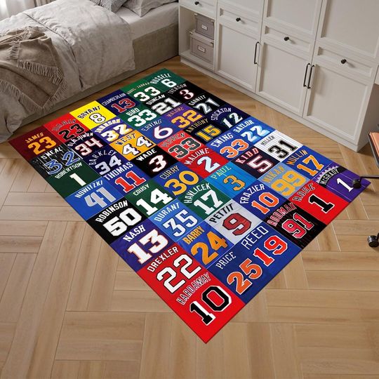 Discover Basketball Rug, Nba Players Rug,Sport Rug,Colorful Rug,Cool Rugs,Custom Rug,Hypebeast Rug,Area Rugs,Personalized Rug,Unique Rug,Gift for her