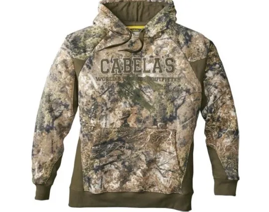 Discover Cabela's Men's ColorPhase Varsity Logo ZONZ Western Green Hoodie