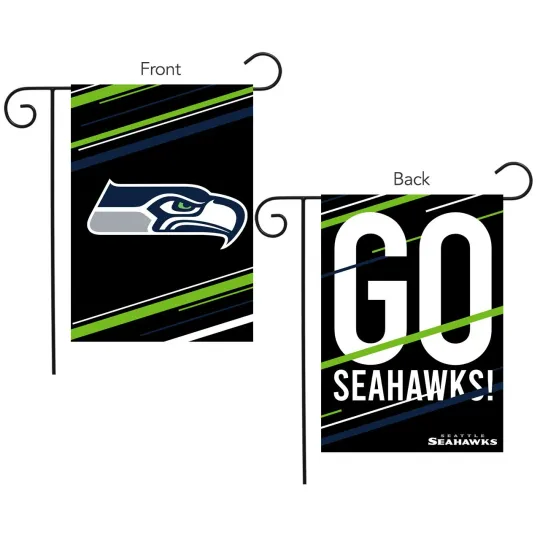 Briarwood Lane Seattle Seahawks Slogan football Licensed Garden Flag