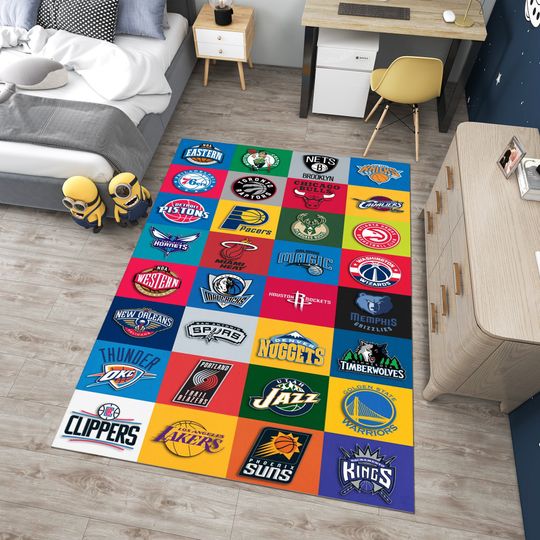 Discover Basketball Rug,Nba Team Rug,Boys Room Rug,Sport Rug,Cool Rugs,Custom Rug,Hypebeast Rug,Area Rug,Personalized Rug,Unique Rug,Gift for Her