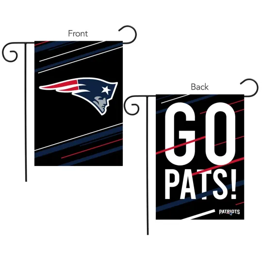 Briarwood Lane New England Patriots Slogan football Licensed Garden Flag