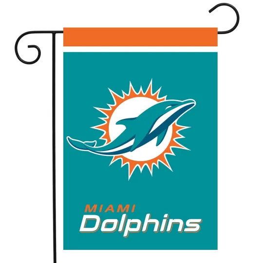 Briarwood Lane Miami Dolphins football Licensed Garden Flag