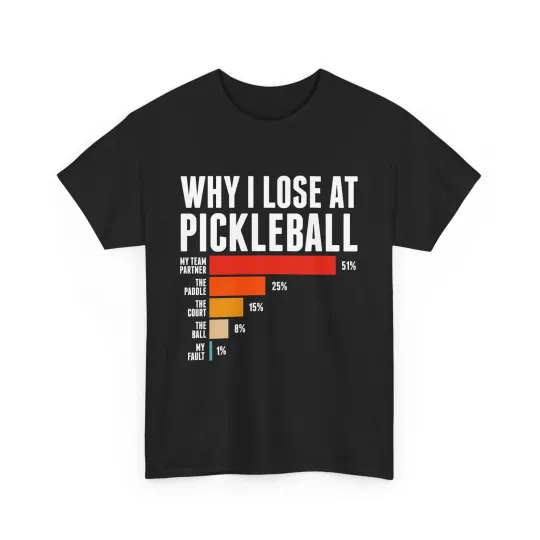 Discover Pickleball Player Shirt, Why I Lose At Pickleball Sports Fans Women Men Shirt