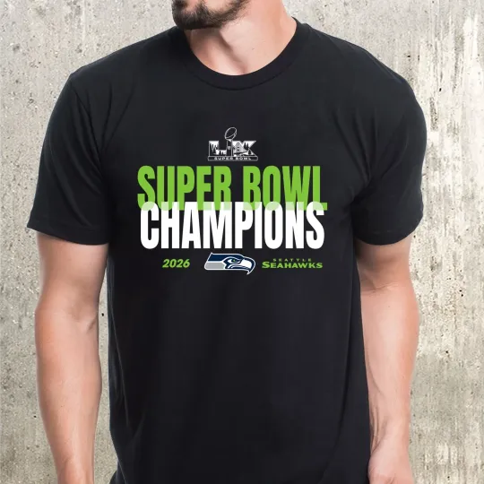 Discover Seattle Seahawks 2026 Super Bowl LX Champions Shirt, Gift For Fans