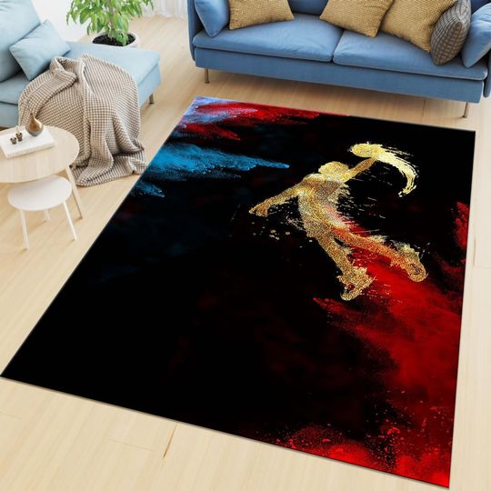 Discover Basketball Rug, Sports Rug, NBA Fan, Modern Rug, Popular Rug, Custom Rug, Area Rug, Salon Rug, Living Room Rug, Popular Rug