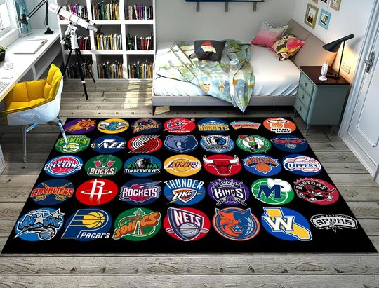 Discover Basketball Rug,Nba Team Rug,Boys Room Rug,Sport Rug,Kids Room Rug,Custom Rug,Hypebeast Rug,Area Rug,Personalized Rug,Unique Rug,Gift For Him