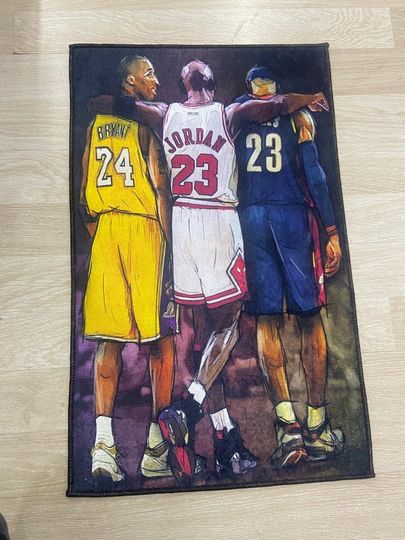 Discover Legend NBA Rug, Amazing Team Rug, Basketball Rug, Famous Basketball Player Rug, NBA Decor Rug, All Star Rug, Floor Rug, Area Rug, Washable