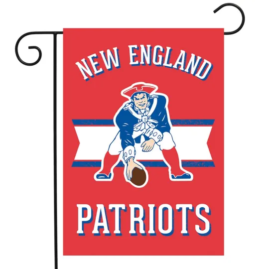 Briarwood Lane Retro New England Patriots Licensed football Garden Flag