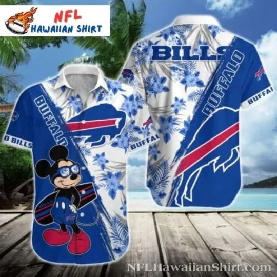 Discover Mickey Buffalo Football Vacation Vibes Tropical Hawaiian Shirt #1