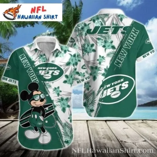 Discover New York Football Tropical Mickey Hawaiian Shirt