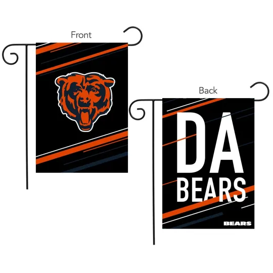 Briarwood Lane Chicago Bears Slogan football Licensed Garden Flag