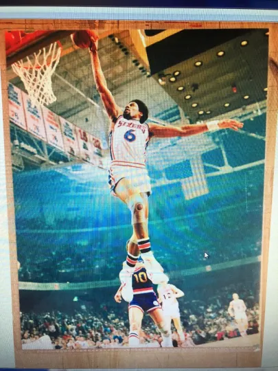 Discover JULIUS ERVING DR. J 24X36 POSTER BASKETBALL NBA ABA SLAM DUNK ICON SPORTS LEGEND