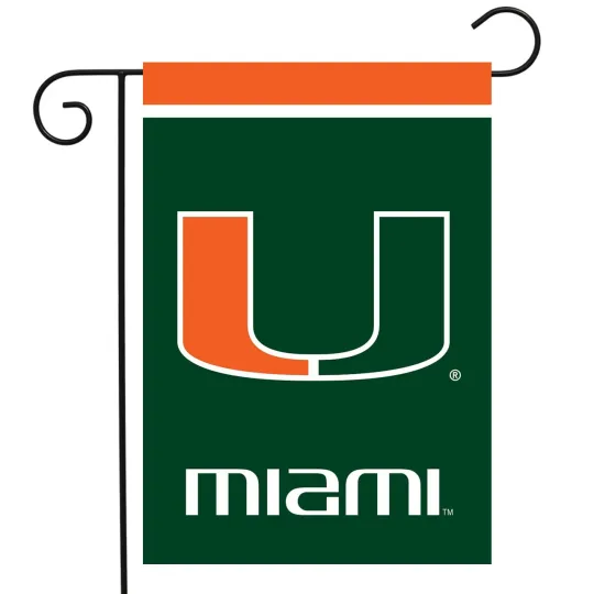 Discover Briarwood Lane Miami Hurricanes NCAA Licensed Garden Flag