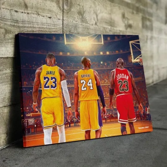 Discover NBA Legends Premium Canvas Set ,Basketball Printed, Basketball Canvas Poster