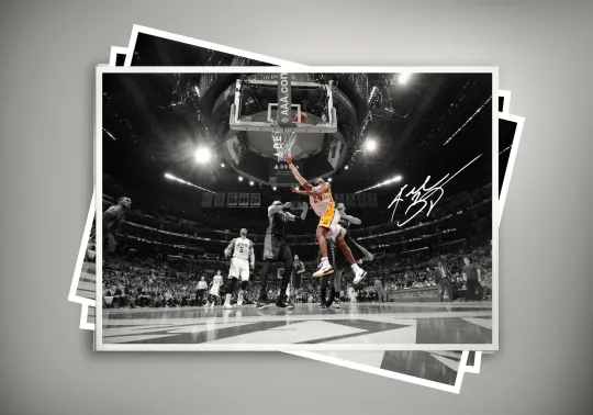 Legend Kobe Bryant NBA Autographed Poster Print. A3 A2 A1. Great Memorabilia