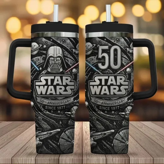 Discover Star Wars 50th Anniversary Tumbler Cup 20oz 30oz 40oz