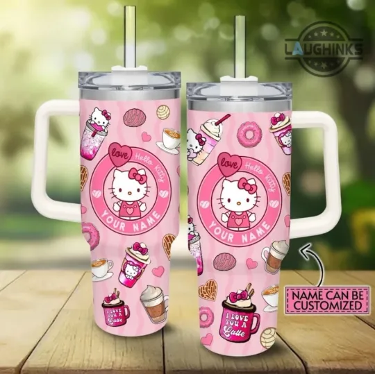 Discover Hello Kitty Custom Name Tumbler 20Oz 30Oz 40Oz Stainless Steel Coffee Cup