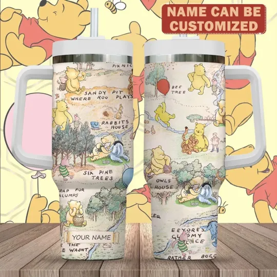 Discover Personalized Winnie-the-Pooh 100th Anniversary 2026 Tumbler Cup 20oz 30oz 40oz
