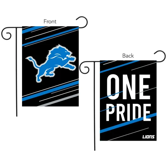 Briarwood Lane Detroit Lions Slogan football Licensed Garden Flag