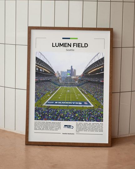 Discover Lumen Field Poster, Seattle Seahawks Wall Art, Seahawks Print, football Poster, football Wall Art, Gift For Football Fans, Sports Room Decor