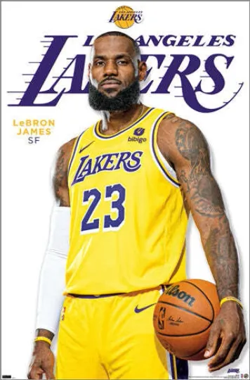 LeBron James LEGEND Los Angeles Lakers NBA 22x34 Wall POSTER