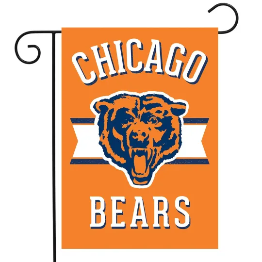 Briarwood Lane Retro Chicago Bears Licensed football Garden Flag