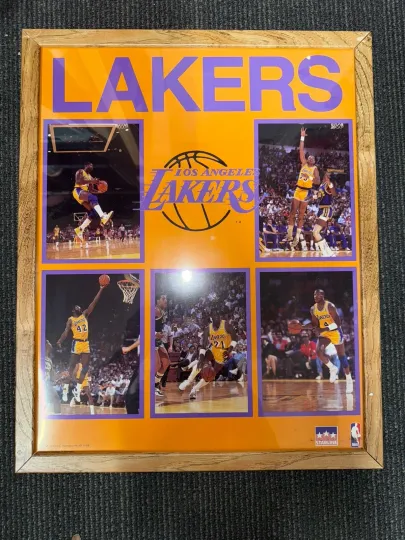 Discover 1988 Los Angeles Lakers NBA Starline Poster Magic Johnson Kareem 16x20