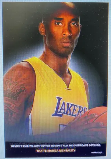 Discover KOBE BRYANT MAMBA MENTALITY 24x36 POSTER LEGENDS LOS ANGELES LAKERS LA LEGEND!!!