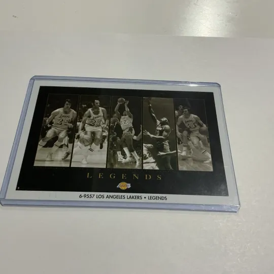 Discover Los Angeles Lakers Magic Wilt West Baylor “Legends”  Promo Poster Card 4x6