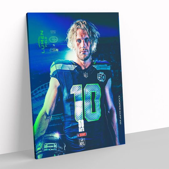 Discover Cooper Kupp Seattle Seahawkss football Poster Football Sports Print Wall Art
