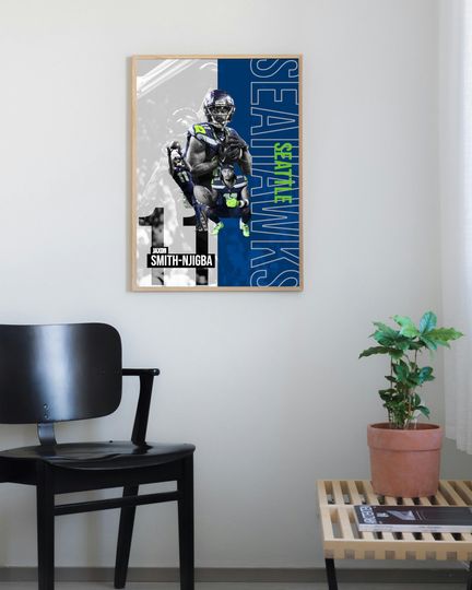Discover Jaxon Smith-Njigba Poster - Football Wall Art football Sports Print, Seattle Seahawkss
