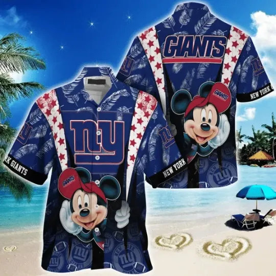 Discover New York Football Team Giantss Hawaiian Shirt, Unisex Adults, Full Size S-5XL