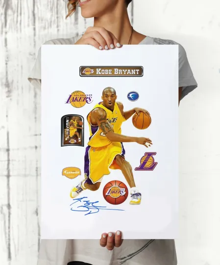 Discover Legend Kobe Bryant NBA Autographed Poster Print. A3 A2 A1. Great Memorabilia