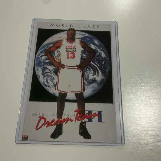 Discover Vintage SHAQ Shaquille O'Neal “Dream Team II” USA Costacos Promo Poster Card 4x6