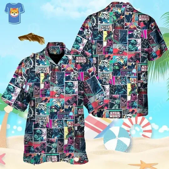 Discover Starwars Cantina Hawaiian Shirt For Star Wars Movie Fans