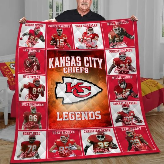 Kansas City Chiefs Super Bowl Fleece Blanket Gift For Fan