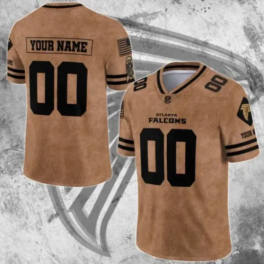 Discover Atlanta Falcons Personalized V-neck Football Jersey Sport Gifts For Fan