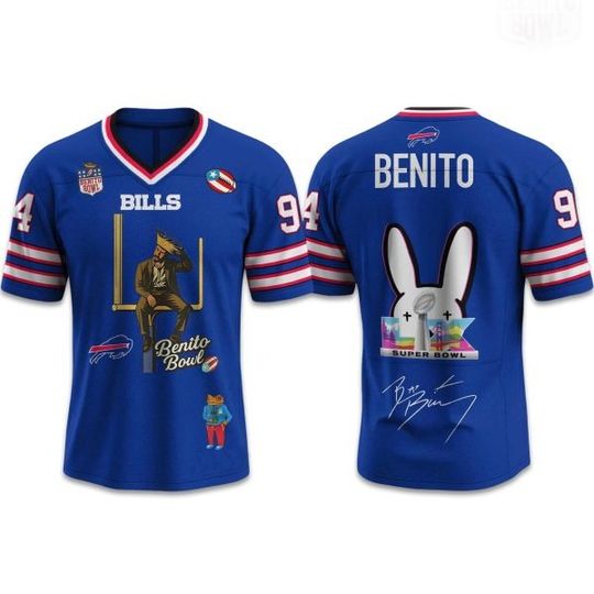 Bad Bunny 2026 Bills Bowl LX Halftime Show Jersey