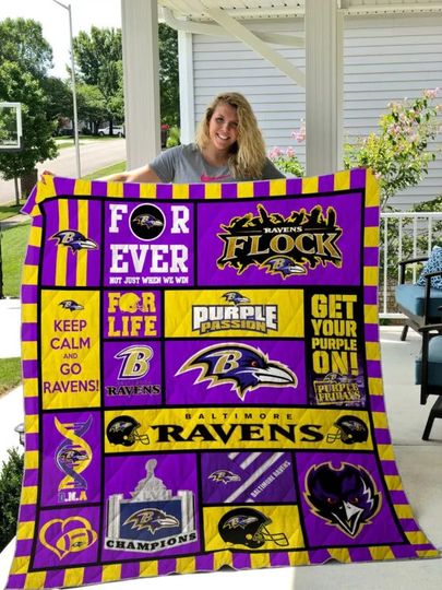 Baltimore Ravens Fleece Blanket Gift For Fan