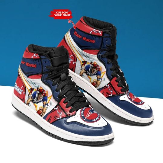 New England Patriots Personalized Basketball Shoes