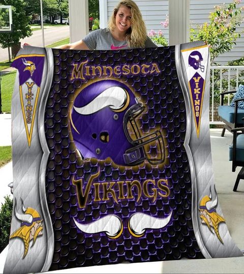 Minnesota Vikings Fleece Blanket Gift For Fan