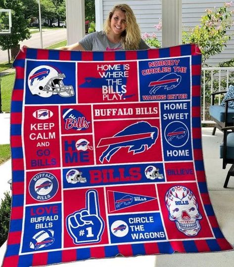 Buffalo Bills Fleece Blanket Gift For Fan