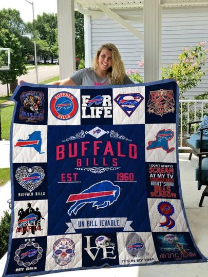 Buffalo Bills Fleece Blanket Gift For Fan