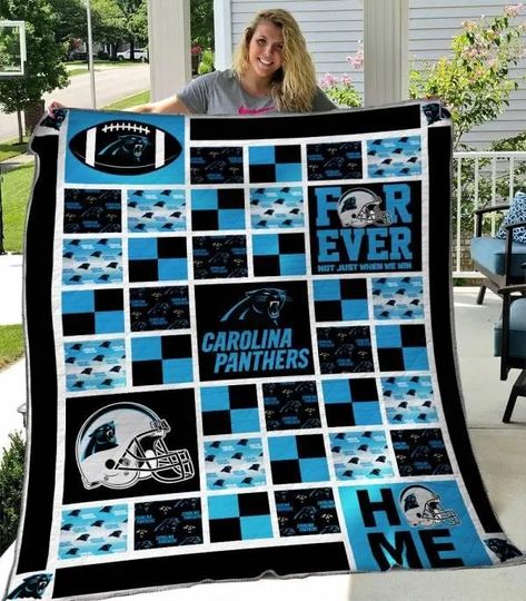 Carolina Panthers Fleece Blanket Gift For Fan