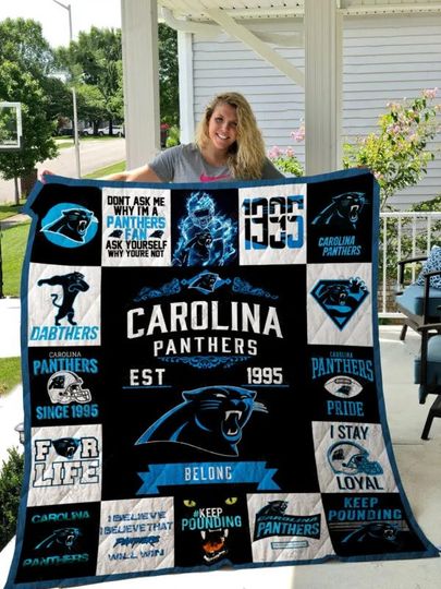 Carolina Panthers Fleece Blanket Gift For Fan