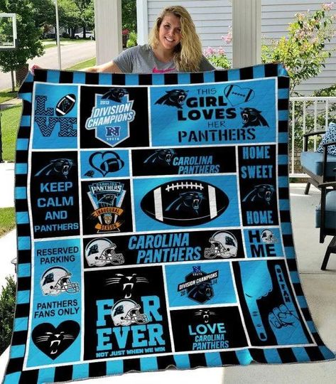 Carolina Panthers Fleece Blanket Gift For Fan