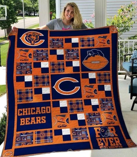 Chicago Bears Fleece Blanket Gift For Fan